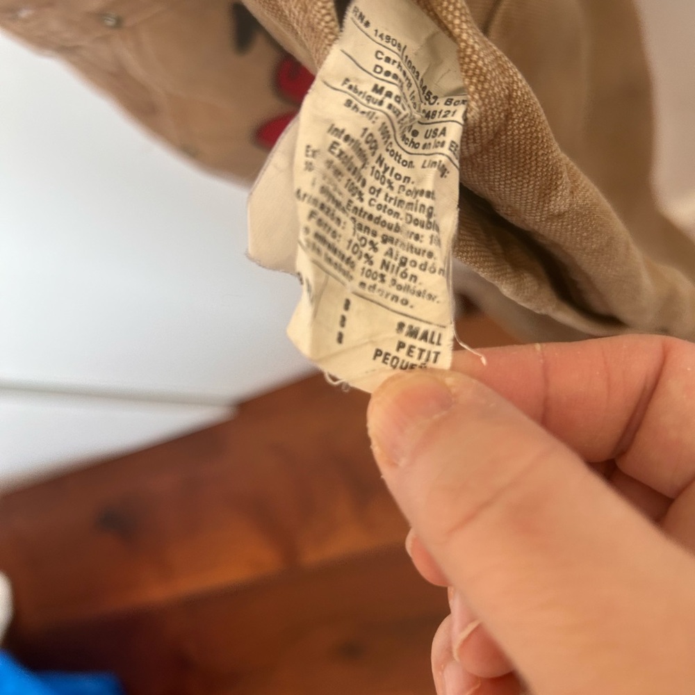Carhartt Brown Overalls with Heart Patch - Picture 6 of 9
